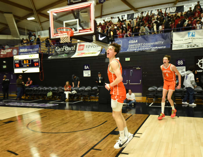 Beaverton Southridge 6A Oregon boys basketball quarterfinal 2024 Taylor Balkom 14